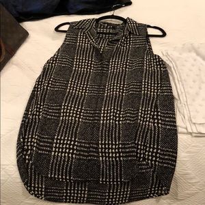 J. Crew Houndstooth Sleeveless Blouse, Size 6